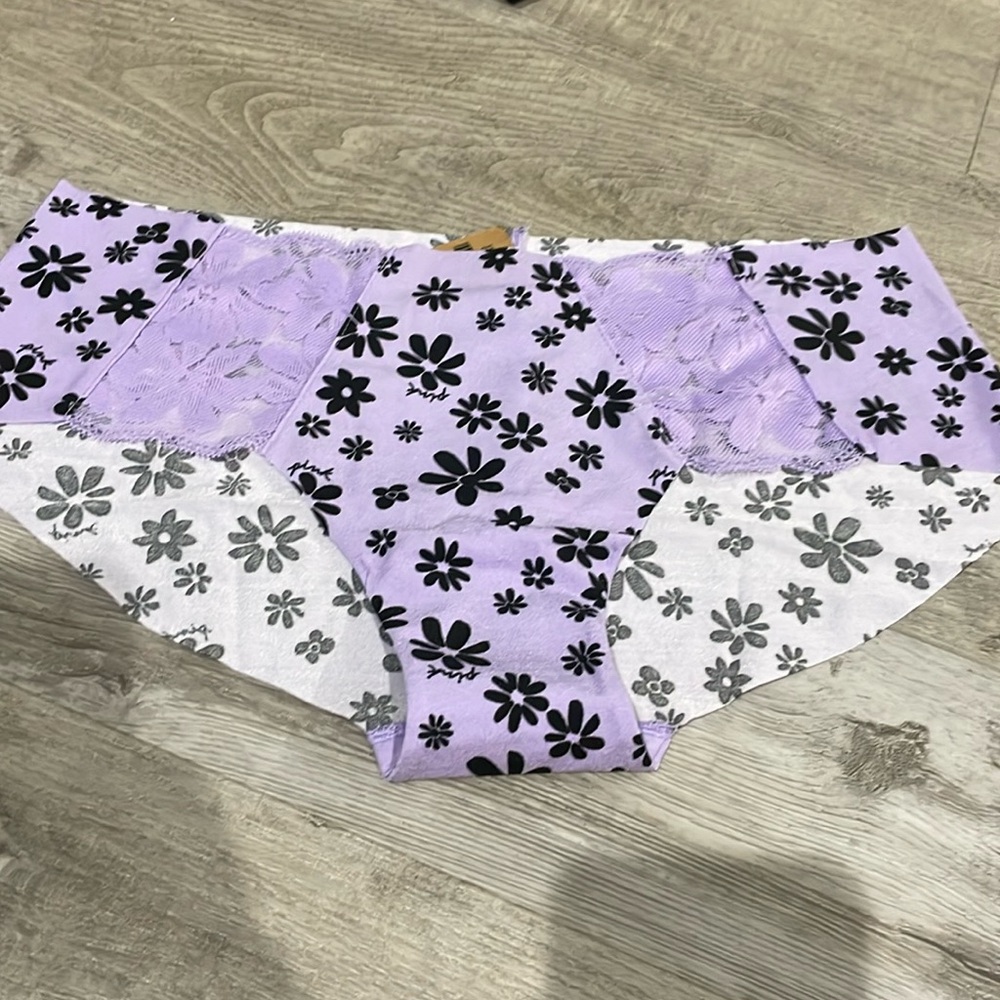Purple floral underwear